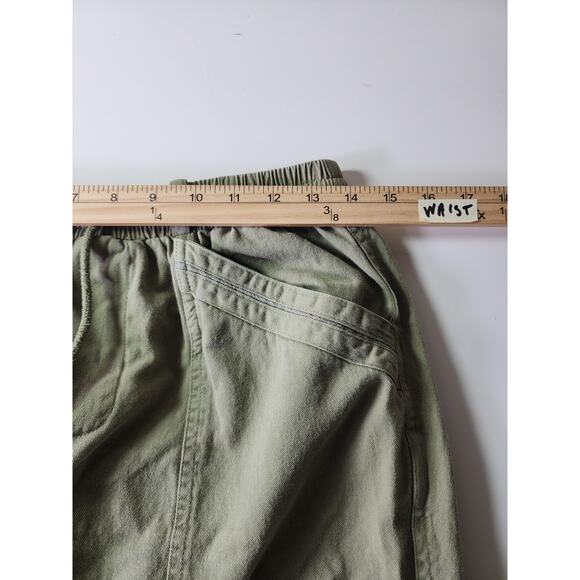 SEVEN FOR ALL MANKIND Green Lightweight Cargo Ankle Crop Pants SZ M - Picture 5 of 8